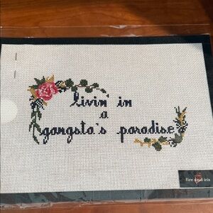 Needlepoint Canvas-Gangsters Paradise